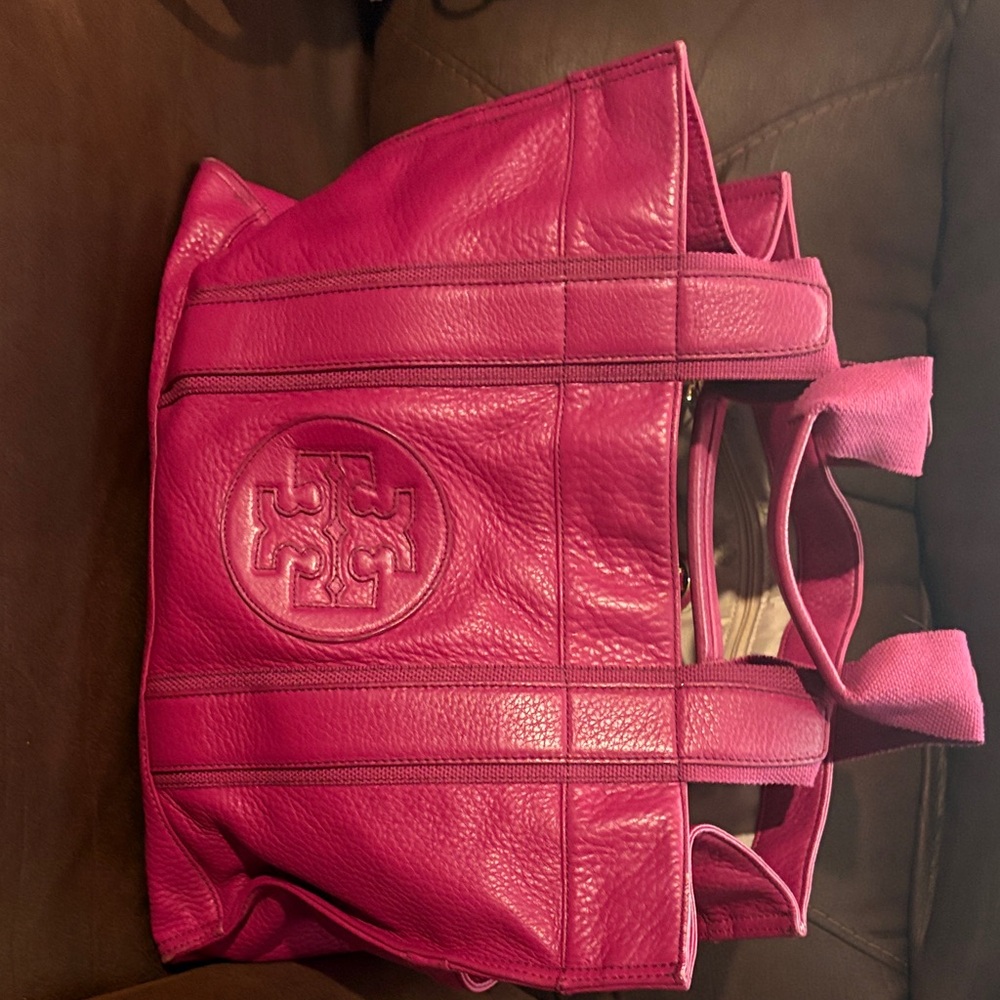 Tory Burch Pink Leather Tote